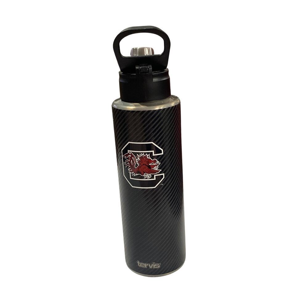 TERVIS STAINLESS STEEL 32OZ. THERMOS BLACK W/ NCAA SOUTH‎ CAROLINA GAMECOCKS EUC